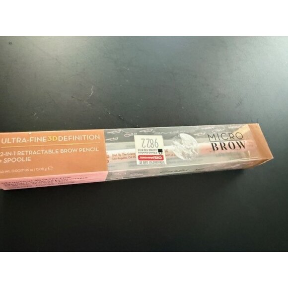 Crème Shop Micro Brow Pencil Blonde 2 in 1 Spoolie Ultra Fine Tip Retractable - Picture 2 of 3